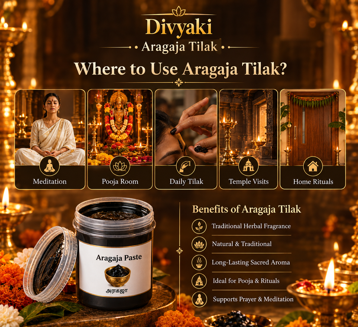 Aragaja Paste | Natural Pooja Paste for Daily Worship